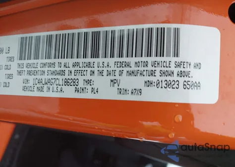 2012 Jeep Wrangler Sport z USA, uszkodzony, nr VIN 1C4AJWAG7CL186283